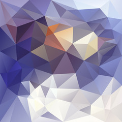 Fototapeta premium vector polygon background with irregular tessellations pattern - triangular geometric design in winter color - blue, white, yellow