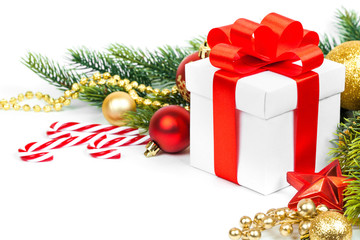 christmas gift with decoration