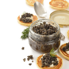 Natural black caviar