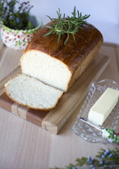 Homemade white bread