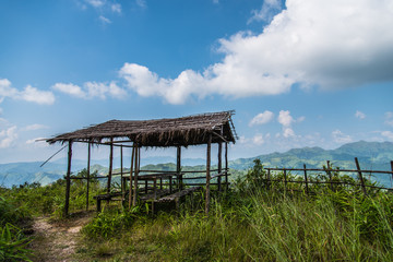 Fototapeta na wymiar The Cottage, Thong Pha Phum National Park Thailand.