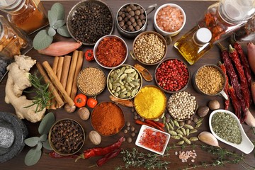 Spices and herbs.