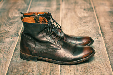 men cool shoes. Stylized vintage