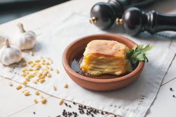 Сырная лазанья
