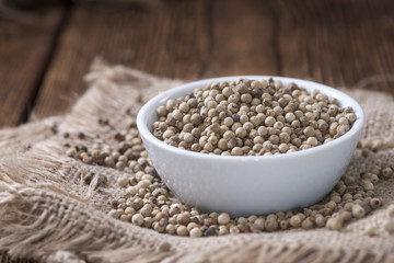 Portion of White Peppercorns