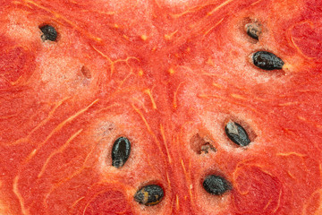 macro red watermelon