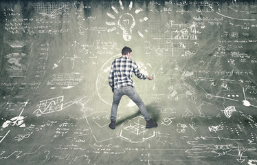 Teenager tries to solve problems