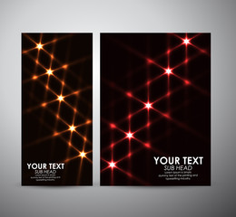 Abstract red shining. Brochure business design template or roll up. 