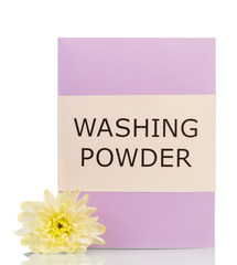 Washing powder with flower