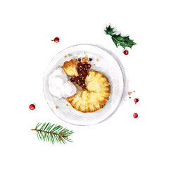 Mince Pie - Watercolor Food Collection - 98005986