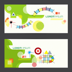 vector illustration Low polygon geometry polygon abstract banner