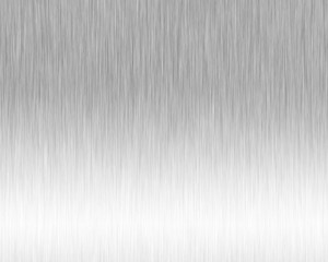 Metal background or texture of brushed steel plate with reflections Iron plate