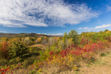 White mountain National forest in autumn, New  Hampshire