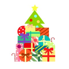 Christmas Gifts and Present Illustration