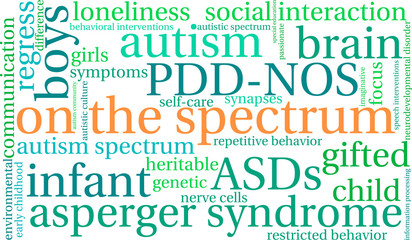 On The Spectrum Word Cloud