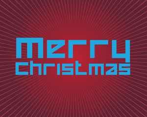 Christmas Greeting Card. Merry Christmas lettering, vector illustration