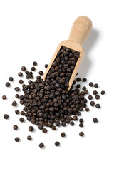 black pepper on white, (large depth of field, taken with tilt shift lens)