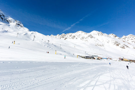 Ski run at Soelden