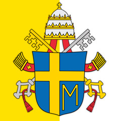 Naklejki  papież Jan Paweł II herbu
