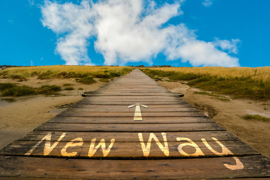 Holzsteg Wort New Way