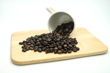 coffee bean in the cup