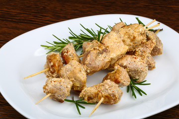 Chicken skewers