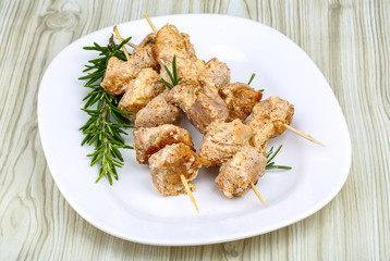 Chicken skewers