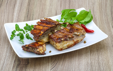Grilled lamb ribs
