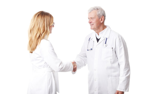 Doctors shaking hands