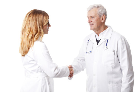 Doctors shaking hands