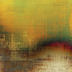 Old antique texture or background. With different color patterns: yellow (beige); brown; red (orange); green