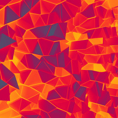 Abstract lowpoly wall