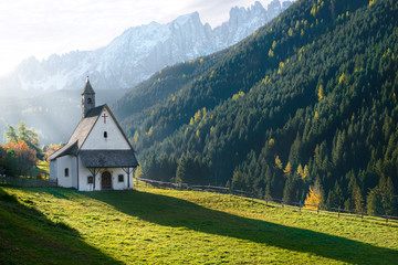 old church in the mountains - Powered by Adobe