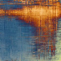 Old scratched retro-style background. With different color patterns: yellow (beige); blue; red (orange); gray