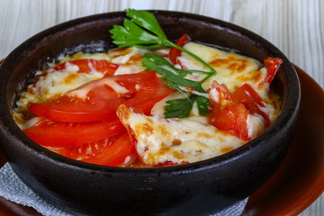 Baked potato with cheese