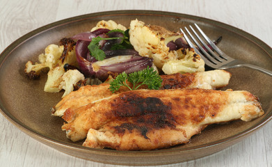 pan fried sea bass