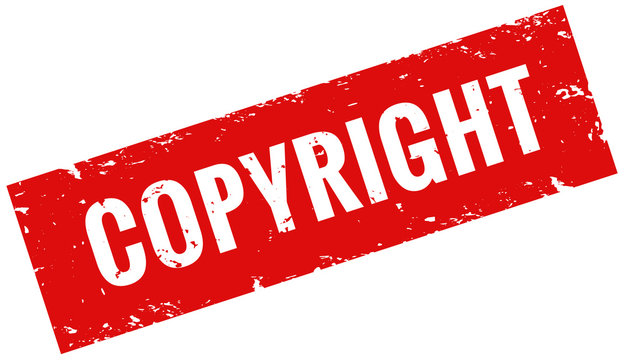 Copyright Stempel rot