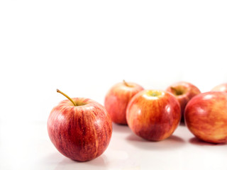 Isolated red apples