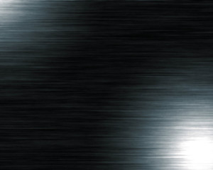 Metal background or texture of brushed steel plate with reflections Iron plate