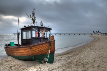 Naklejka premium fishing boat