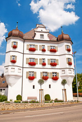 Rathaus im schwäbischen Bernstadt