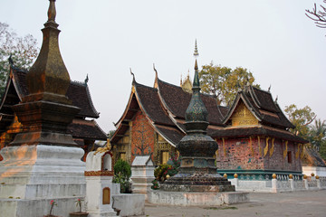 Fototapeta premium Laos, temples bouddhistes à Luang Prabang