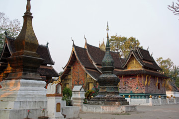 Laos, temples bouddhistes à Luang Prabang