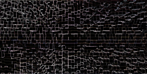 Obraz premium Horizontal white cubes business presentation abstract background