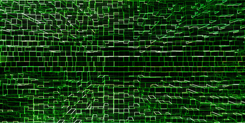 Obraz premium Horizontal green matrix hacker pixel neo business presentation a