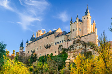 Fototapeta na wymiar Alcazar of Segovia, Castile, Spain