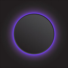 Modern vector abstract light glowing button