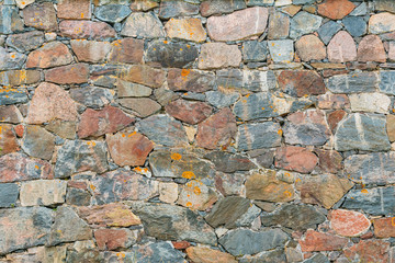 Old Medieval Stone Wall Background Texture