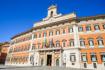 Fototapeta na wymiar Palazzo Montecitorio, Rome, Italy