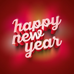 Happy New Year Greeting Card